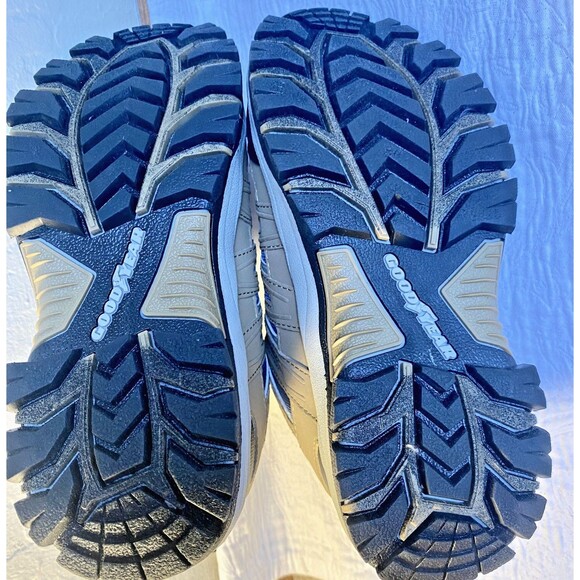 Boys GOODYEAR Striker-P  Tan Navy Blue Hiking Lace Up Outdoor Hiking Shoes -Sz 4 - Picture 10 of 11